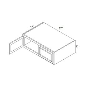 Brae 37" x 12" Refrigerator Wall Cabinet - BRA-W371224