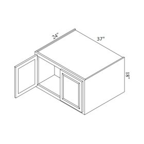 Brae 37" x 18" Refrigerator Wall Cabinet - BRA-W371824