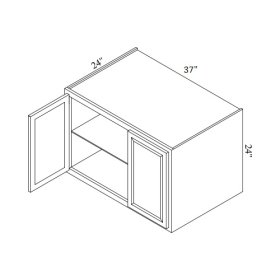 Brae 37" x 24" Refrigerator Wall Cabinet - BRA-W372424