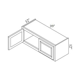 Raven 39" x 12" Bridge Wall Cabinet - RAV-W3912