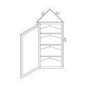 (image for) Brae 12" x 42" Angled End Wall Cabinet - BRA-WA1242