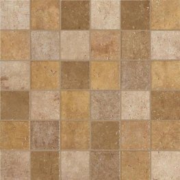 Marazzi Walnut Canyon 13" x 13" Colorbody Porcelain Decorative Accent Mosaic (2x2 Square)- Golden UHD4