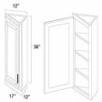 (image for) West Point Grey 12" x 36" Angled End Wall Cabinet - WPG-WCA1236