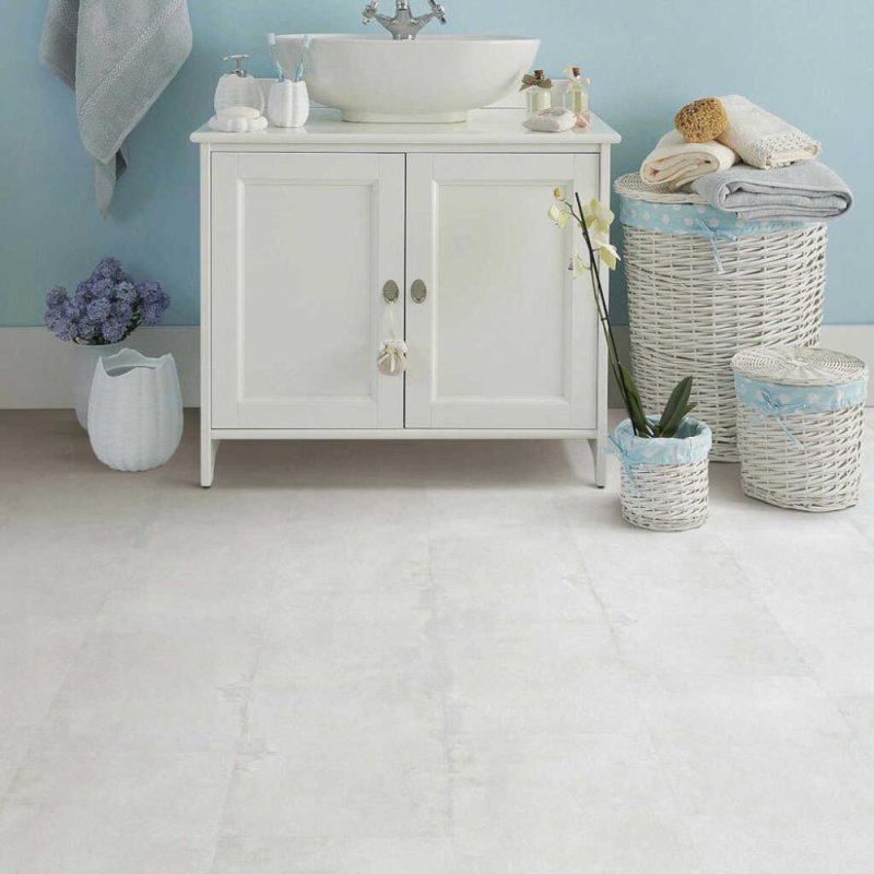 (image for) Next Floor Bedrock 12" x 24 Luxury Vinyl Tile DB - Whitewash - 424 001