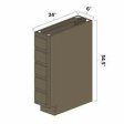 (image for) Winchester Grey 6" Spice Drawers Base Cabinet - WIN-BSD6