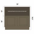 (image for) Winchester Grey 36" Farm Sink Base Cabinet - WIN-FSB36