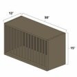 (image for) Winchester Grey 30" x 15" Plate Rack - WIN-PR3015