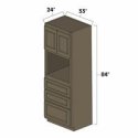 (image for) Winchester Grey 33" x 84" Universal Oven Cabinet - WIN-UOC3384