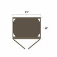 (image for) Winchester Grey 18" x 12" Single Decorative Stacker Wall Cabinet w/ Plain Glass Door - WIN-W1812PG