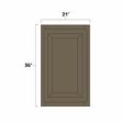 (image for) Winchester Grey 21" x 36" Single Door Wall Cabinet - WIN-W2136