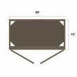 (image for) Winchester Grey 21" x 12" Single Decorative Stacker Wall Cabinet w/ Plain Glass Door - WIN-W2112PG