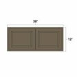 (image for) Winchester Grey 30" x 12" Bridge Wall Cabinet - WIN-W3012