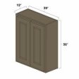 (image for) Winchester Grey 39" x 36" Double Doors Wall Cabinet - WIN-W3936