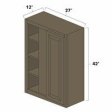 (image for) Winchester Grey 27" x 42" Blind Corner Wall Cabinet - WIN-WBC2742