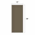 (image for) Winchester Grey 12" x 30" Angled End Wall Cabinet - WIN-WCA1230