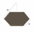 (image for) Winchester Grey 24" x 36" Diagonal Corner Wall Cabinet - WIN-WDC2436