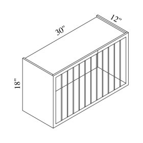 (image for) Prescott 30" x 18" Plate Rack - PRE-WP3018