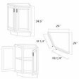 (image for) West Point Grey 24" Angled End Base Cabinet - WPG-BA24
