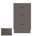 (image for) West Point Grey 18" Three Drawer Base Cabinet - WPG-DB18
