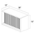 (image for) West Point Grey 30" x 15" Plate Rack - WPG-PR3015