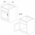 (image for) West Point Grey 24" Vanity Sink Base Cabinet - WPG-V2421