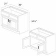 (image for) West Point Grey 30" Vanity Sink Base Cabinet - WPG-V3021