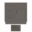 (image for) West Point Grey 36" Vanity Sink Base Cabinet w/ Drawers on Left - WPG-V3621DL