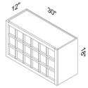 (image for) Woodland 30" x 18" Lattice Wine Rack - WOD-WR3018
