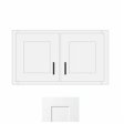 (image for) White Shaker 36" x 18" Refrigerator Wall Cabinet - WS-WR3618