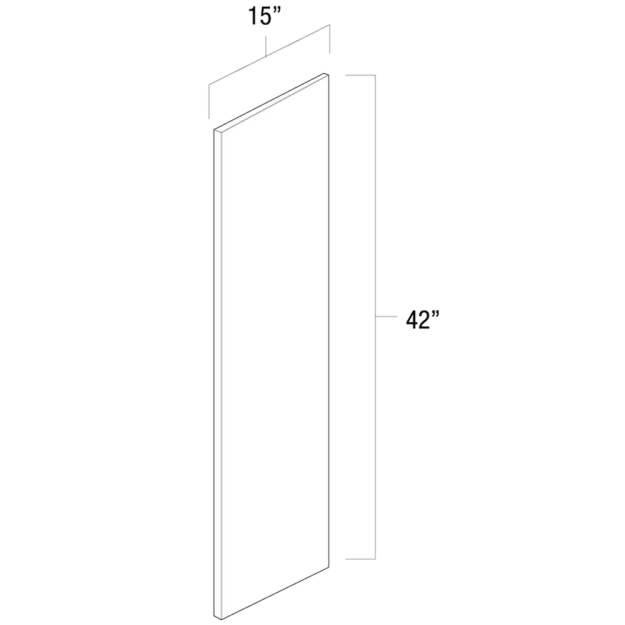 (image for) White Shaker 15" x 42" Wall Skin - WS-WS1542