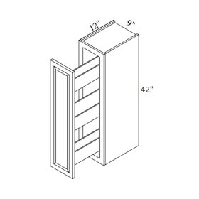 Brae 9" x 42" Spice Rack Wall Cabinet - BRA-WSR0942