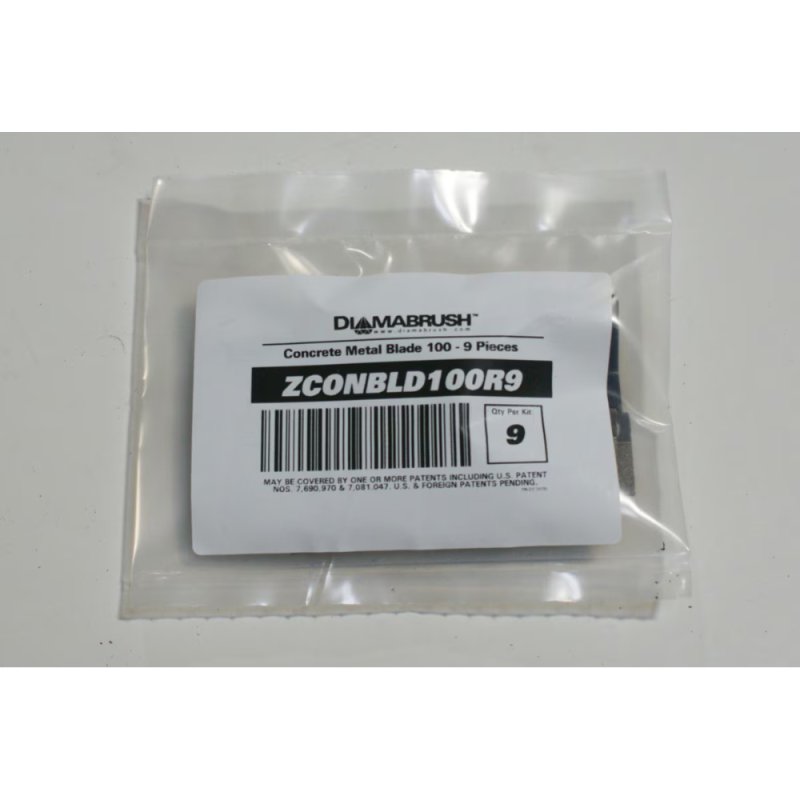 (image for) DIAMABRUSH ZCONBLD100R9 12" & 13" Concrete Prep Tool Blade Kit - 100 Grit (9 Pieces)