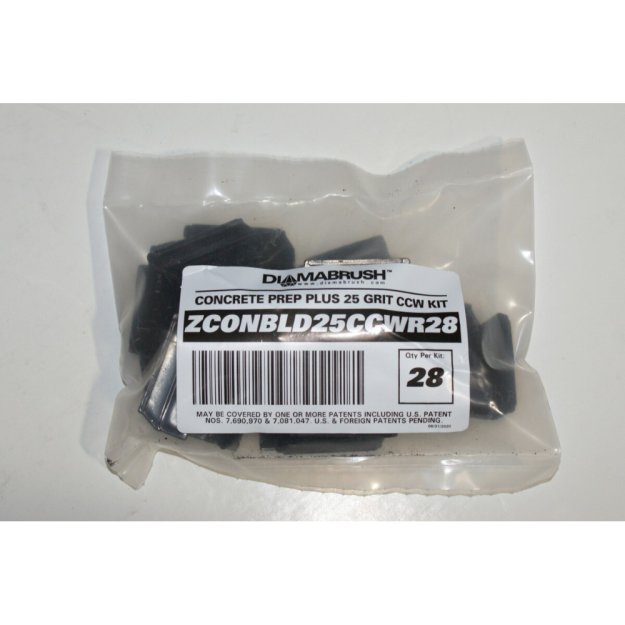 (image for) DIAMABRUSH ZCONBLD25CCWR28 16" & 17" Concrete Prep Tool Blade Kit - 25 Grit (28 Pieces)