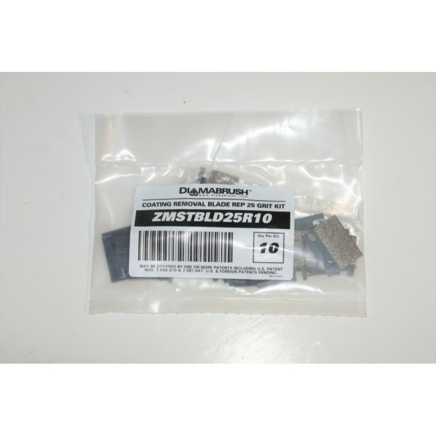 (image for) DIAMABRUSH ZMSTBLD25R10 Coating Removal Tool Blade Kit - 25 Grit (10 Pieces)