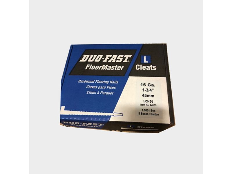 Duo-Fast LCN56 1-3/4" 16-Gauge L Head Cleats Nails - 1000 Per Box