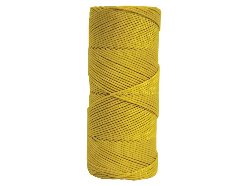 Kraft Tool BC338T 250' Yellow Braided Nylon Mason's Line - Tube