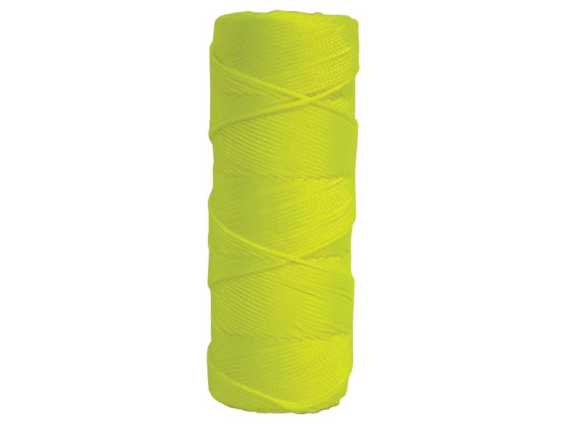 Kraft Tool BC339 500' Fluorescent Yellow Braided Nylon Mason's Line - Tube