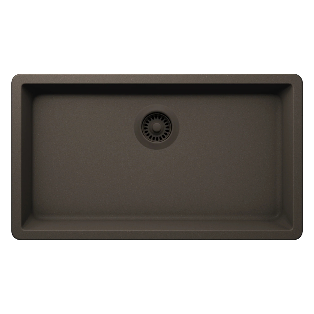 (image for) PELICAN PL-150 29 1/2\" x 18 3/4\" x 9 1/2\" Granite Composite Single Bowl Sink - Mocha