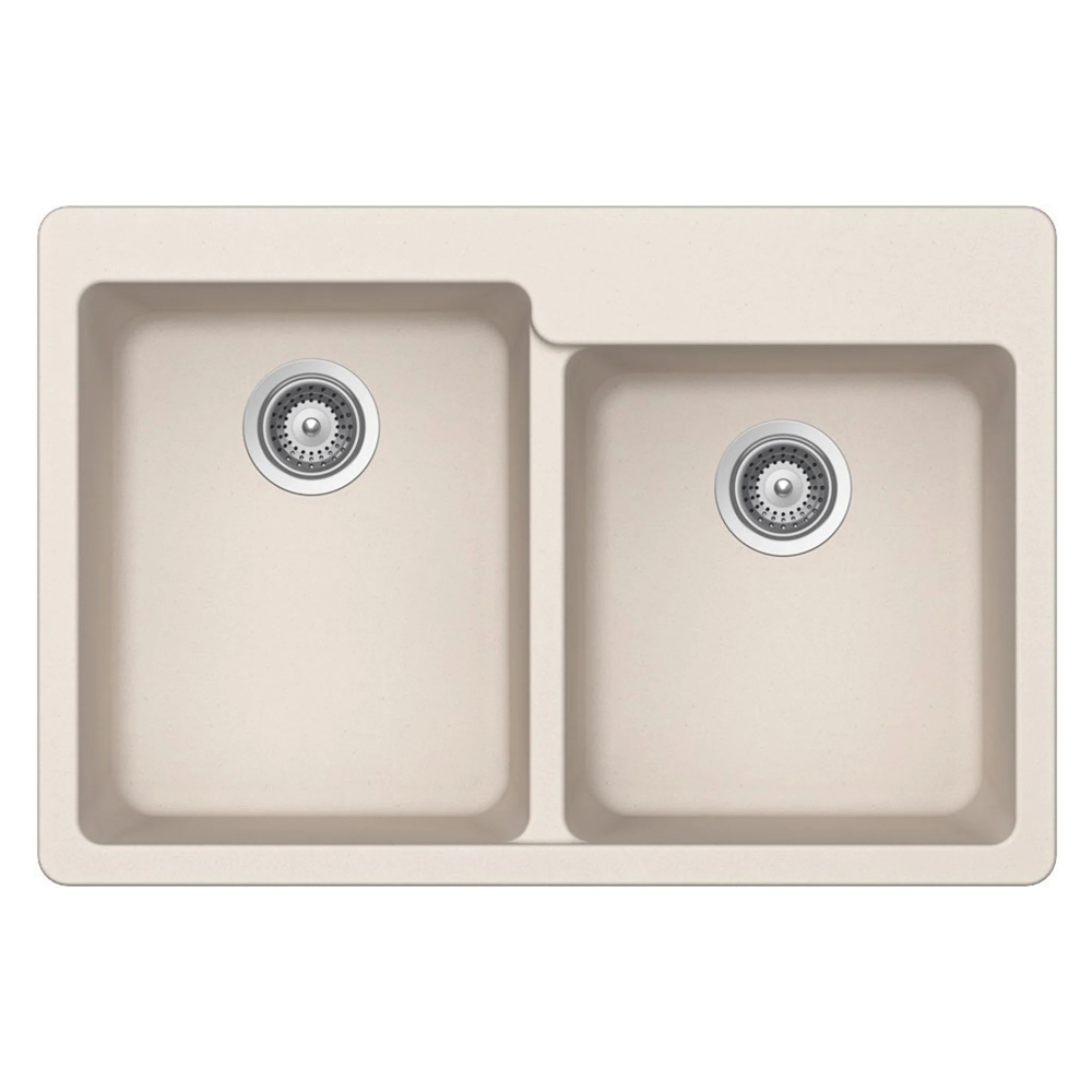 (image for) PELICAN PL-175 33\" x 22\" x 9 1/2\" Granite Composite Double Bowl Sink - Sand