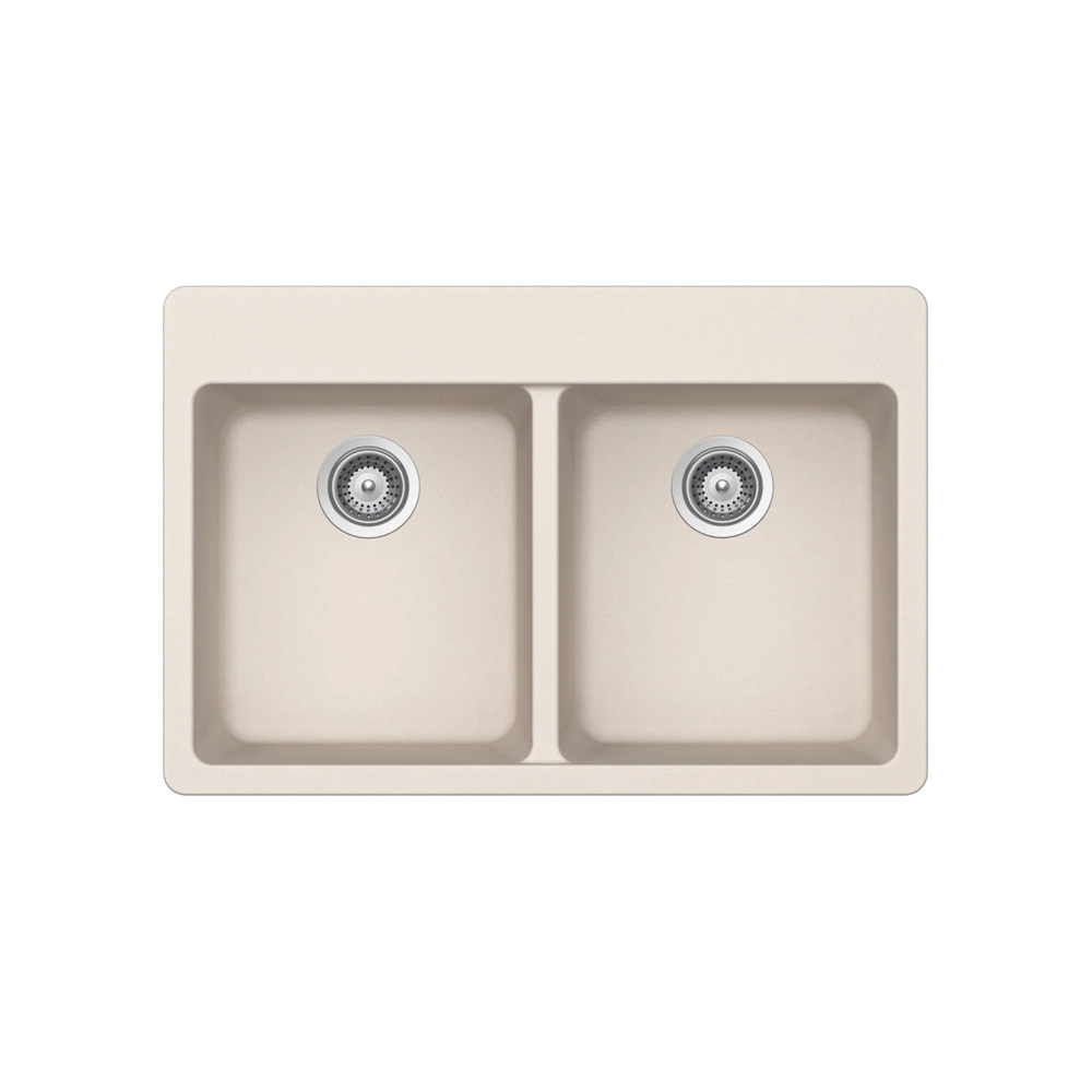 (image for) PELICAN PL-200 33\" x 22\" x 9 1/2\" Granite Composite Double Bowl Sink - Sand