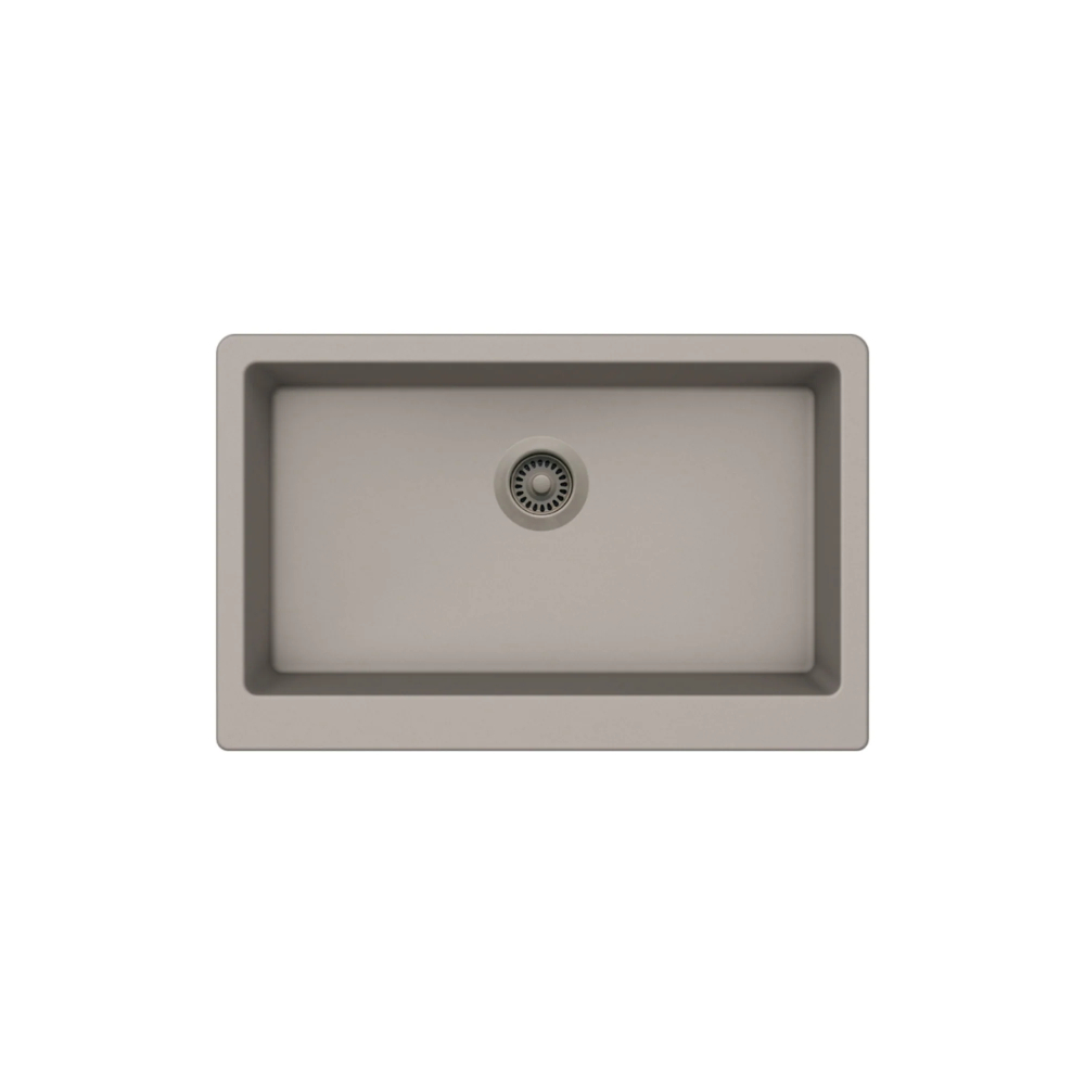 (image for) PELICAN PL-300 32 7/8\" x 20 3/4\" x 9\" Granite Composite Apron Front Sink - Concrete