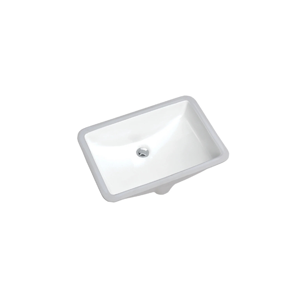 (image for) PELICAN PL-3044 Extra Deep Porcelain Undermount Bathroom Sink 8 1/4\" x 12\" x 6 1/4\" - Bone