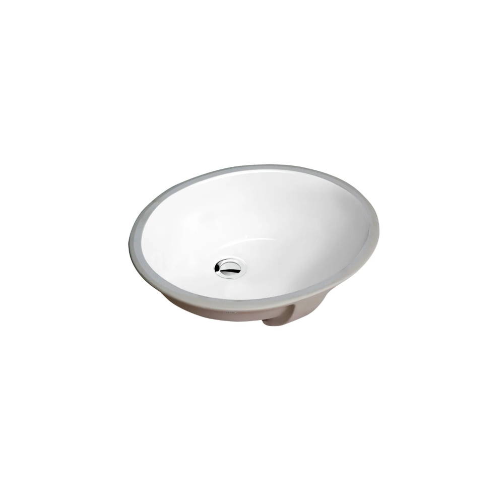 (image for) PELICAN PL-3072 Porcelain Undermount Bathroom Sink 15 1/4\" x 12\" x 6\" - White