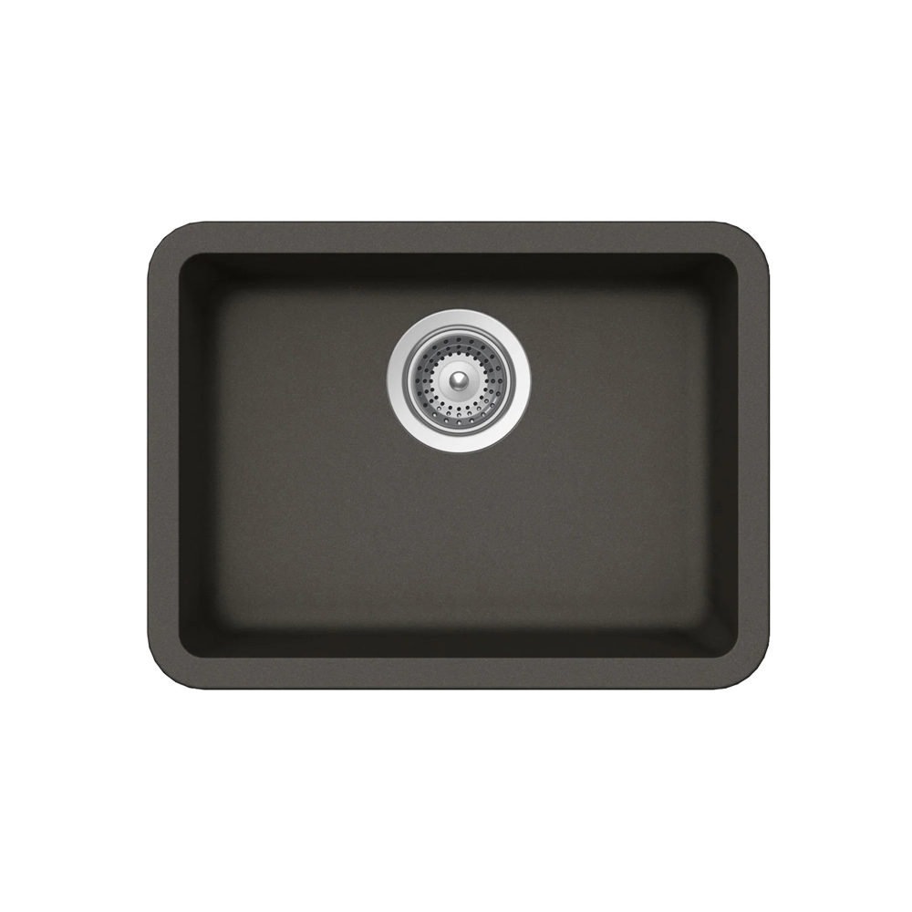 (image for) PELICAN PL-350 19 3/4\" x 14 7/8\" x 6 11/16\" Granite Composite Small Single Bowl Sink - Gunmetal