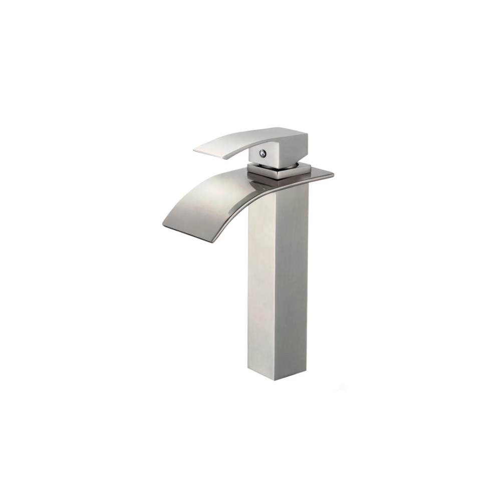 (image for) PELICAN PL-8136 Single Hole Vessel Bathroom Faucet - Brushed Nickel
