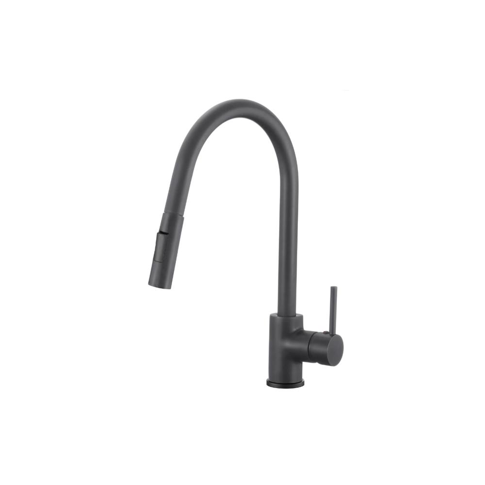 (image for) PELICAN PL-8231 Single Hole Pull Down Kitchen Faucet - Matte Black