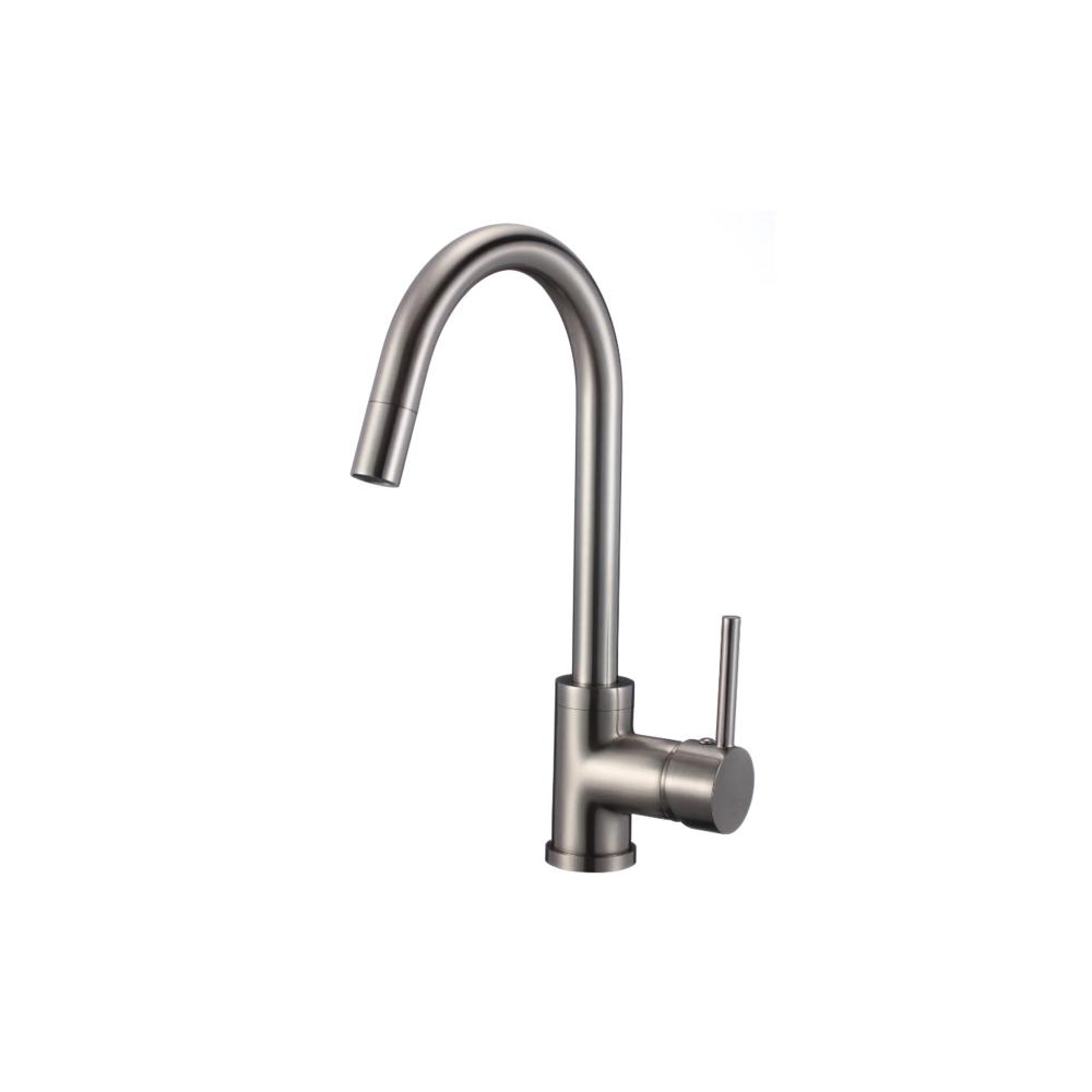 (image for) PELICAN PL-8237 Single Hole Kitchen Faucet - Brushed Nickel