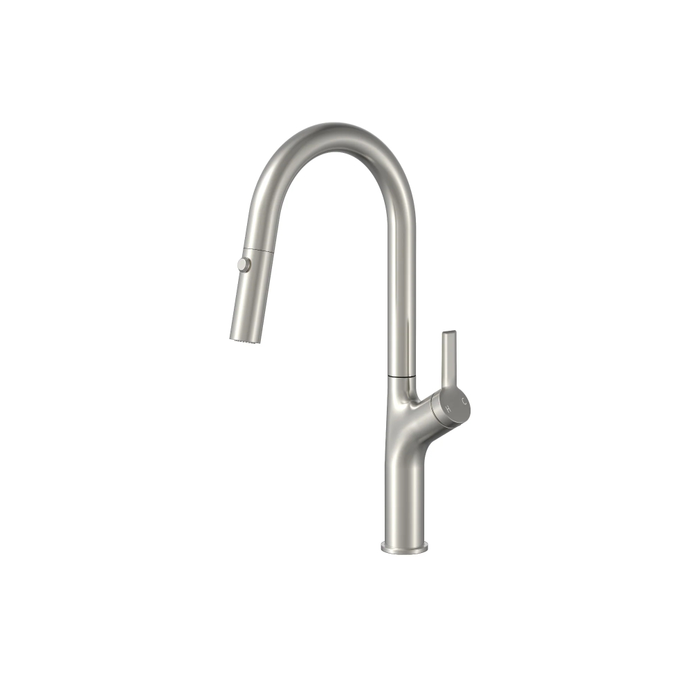 (image for) PELICAN PL-8257 Single Hole Pull Down Kitchen Faucet - Brushed Nickel