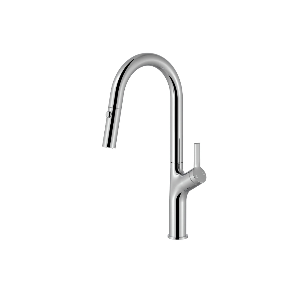 (image for) PELICAN PL-8257 Single Hole Pull Down Kitchen Faucet - Chrome