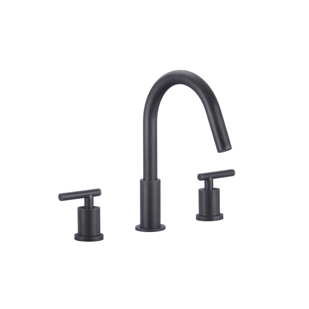 (image for) PELICAN PL-8312 Three Hole Vessel Bathroom Faucet - Matte Black